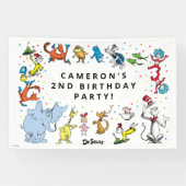 Dr. Seuss Character Confetti | KINDERGEBURTSTAG Banner (Horizontal)