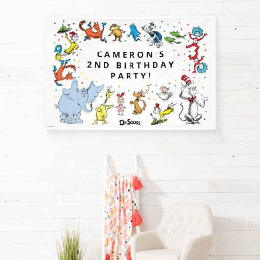 Dr. Seuss Character Confetti | KINDERGEBURTSTAG Banner (InSitu)