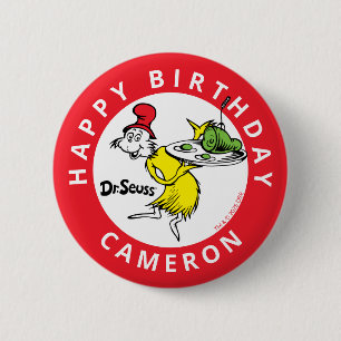Dr. Seuss Character Confetti   KINDERGEBURTSTAG Button