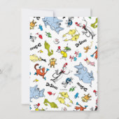 Dr. Seuss Character Confetti | KINDERGEBURTSTAG Dankeskarte (Rückseite)