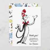 Dr. Seuss Character Confetti | KINDERGEBURTSTAG Dankeskarte (Vorne/Hinten)