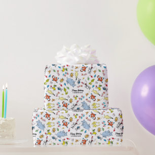 Dr. Seuss Character Confetti   KINDERGEBURTSTAG Geschenkpapier