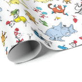 Dr. Seuss Character Confetti | KINDERGEBURTSTAG Geschenkpapier (Rolleneckpunkt)