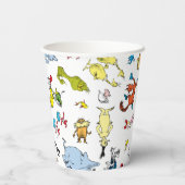 Dr. Seuss Character Confetti | KINDERGEBURTSTAG Pappbecher (Rückseite)