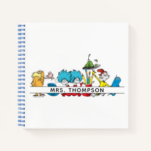 Dr. Seuss Characters & Teacher Name Notizblock