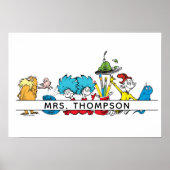 Dr. Seuss Characters & Teacher Name Poster (Vorne)