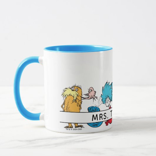Dr. Seuss Characters & Teacher Name Tasse (Links)