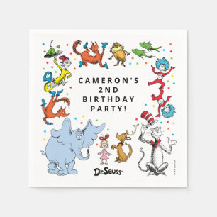 Dr. Seuss Charakter Konfetti Kindergeburtstag Serviette