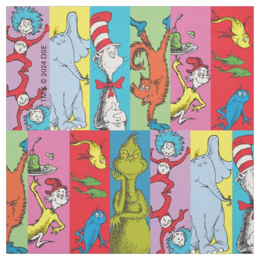 Dr. Seuss | Charakter-Slice Stoff (Muster)