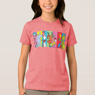 Dr. Seuss Charakter-Slice Tri-Blend Shirt