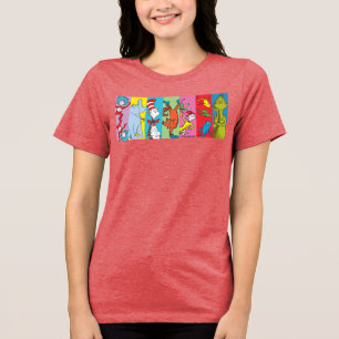 Dr. Seuss Charakter-Slice Tri-Blend Shirt