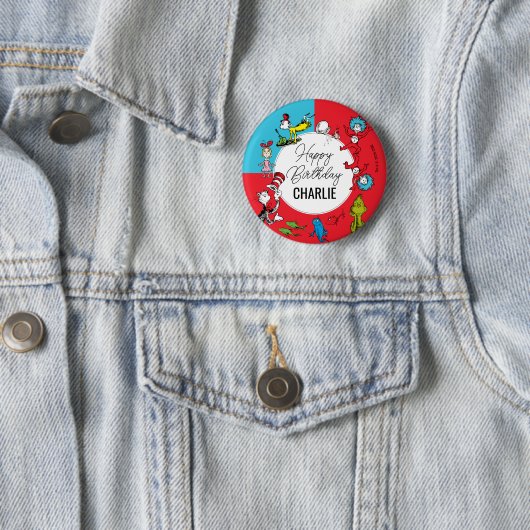 Dr. Seuss - Charaktere | KINDERGEBURTSTAG Button (Beispiel)