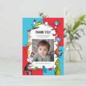 Dr. Seuss - Charaktere | KINDERGEBURTSTAG Dankeskarte (Stehend Vorderseite)