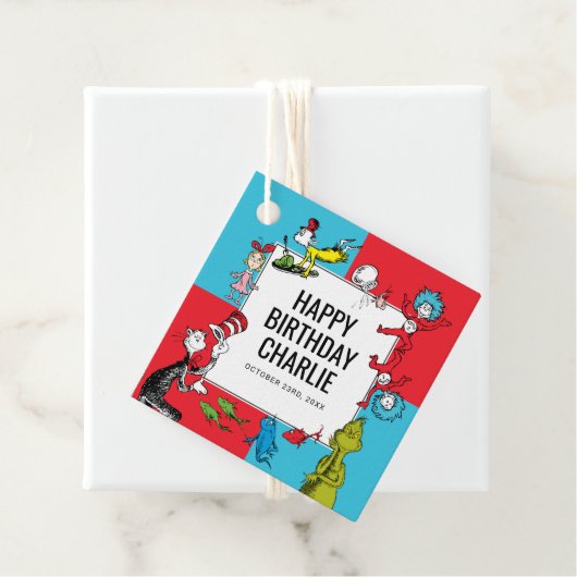 Dr. Seuss - Charaktere | KINDERGEBURTSTAG Geschenkanhänger (Beispiel)