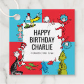 Dr. Seuss - Charaktere | KINDERGEBURTSTAG Geschenkanhänger (Vorderseite)