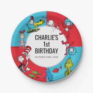 Dr. Seuss - Charaktere   KINDERGEBURTSTAG Pappteller