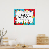Dr. Seuss - Charaktere | KINDERGEBURTSTAG Poster (Küche)
