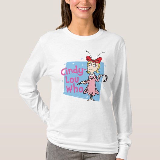 Dr. Seuss | Cindy-Lou Who - Candy Cane T-Shirt (Vorderseite)