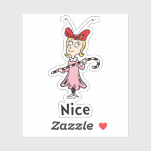 Dr. Seuss   Cindy-Lou Who is Nice Aufkleber
