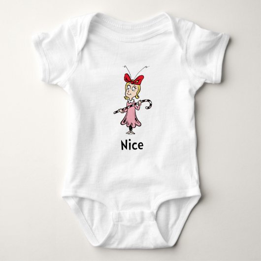 Dr. Seuss | Cindy-Lou Who is Nice Baby Strampler (Vorderseite)