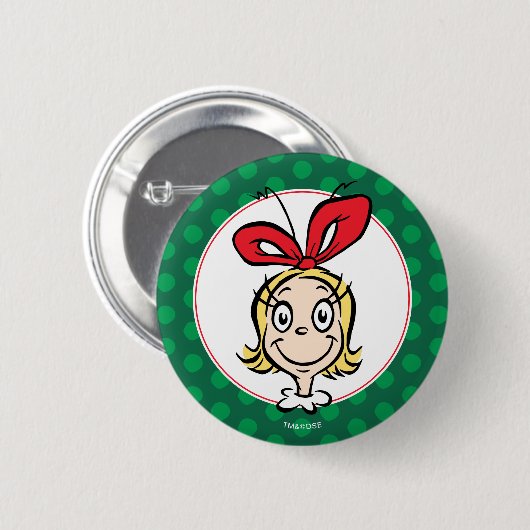 Dr. Seuss | Cindy-Lou Who is Nice Button (Vorne & Hinten)