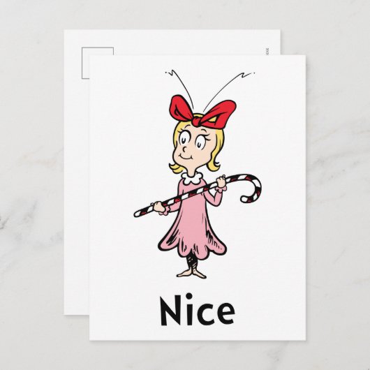 Dr. Seuss | Cindy-Lou Who is Nice Postkarte (Vorne/Hinten)