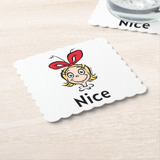 Dr. Seuss | Cindy-Lou Who is Nice Untersetzer (angewinkelt)