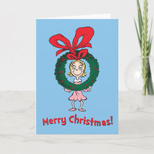 Dr. Seuss Cindy-Lou Who - Kranz Feiertagskarte