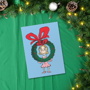 Dr. Seuss Cindy-Lou Who - Wreath Feiertagskarte