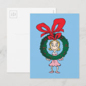 Dr. Seuss | Cindy-Lou Who - Wreath Postkarte (Vorne/Hinten)