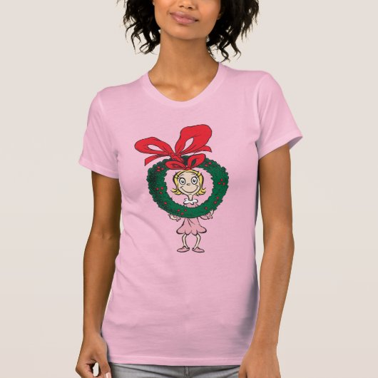Dr. Seuss | Cindy-Lou Who - Wreath T-Shirt (Vorderseite)