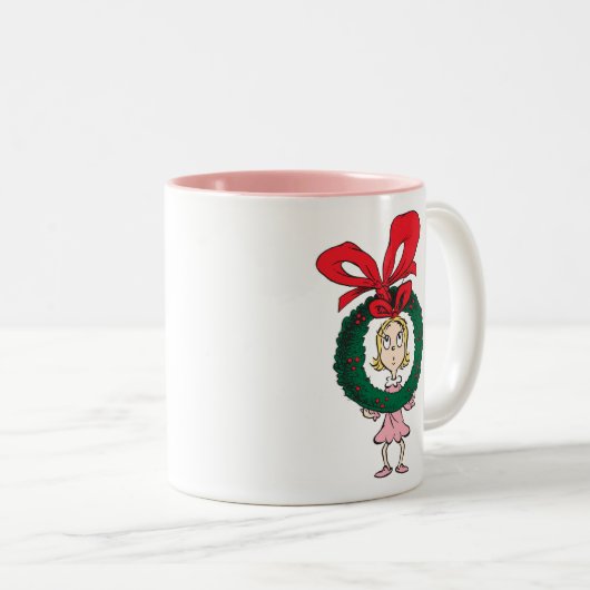 Dr. Seuss | Cindy-Lou Who - Wreath Zweifarbige Tasse (VorderseiteRechts)