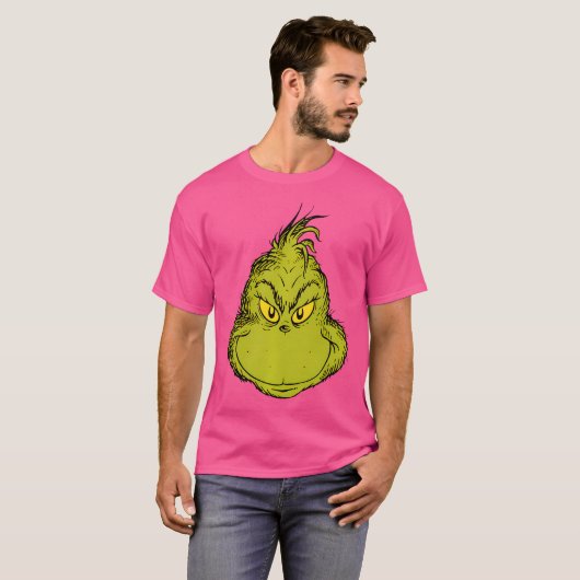Dr. Seuss Classic Grinch Face T-Shirt (Vorne ganz)