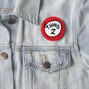 Dr. Seuss Custom Thing 1 Thing 2 Button