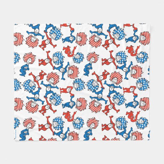 Dr. Seuss | Das eine, das andere, das US-Flag-Must Fleecedecke (Vorderseite (Horizontal))