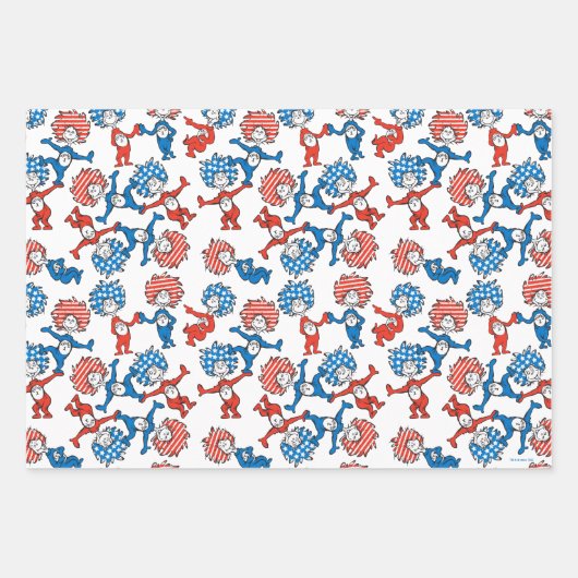 Dr. Seuss | Das eine, das andere, das US-Flag-Must Geschenkpapier Set (Vorderseite 2)
