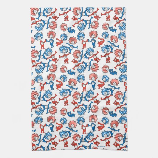 Dr. Seuss | Das eine, das andere, das US-Flag-Must Geschirrtuch (Vertikal)