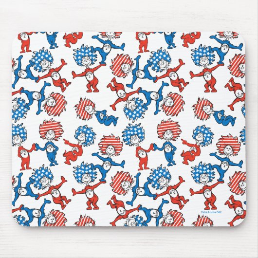 Dr. Seuss | Das eine, das andere, das US-Flag-Must Mousepad (Vorne)