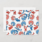 Dr. Seuss | Das eine, das andere, das US-Flag-Must Postkarte (Vorne/Hinten)
