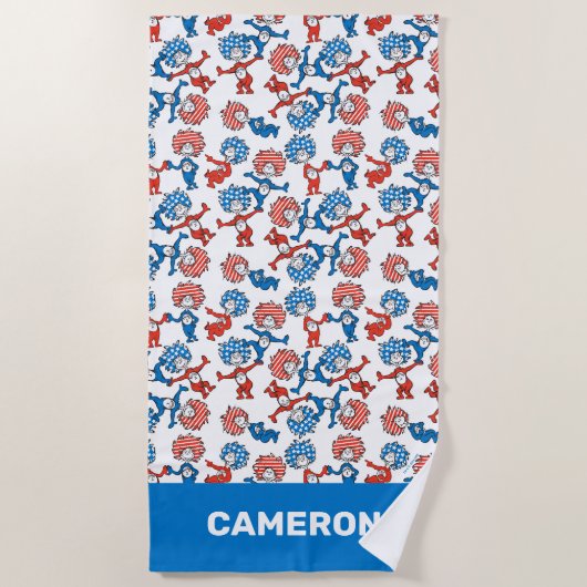 Dr. Seuss | Das eine, das andere, das US-Flag-Must Strandtuch (Vorderseite)