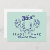 Dr. Seuss | Das schönste Logo von Who-ville Postkarte (Vorne/Hinten)