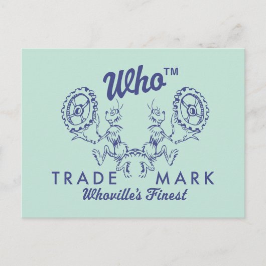 Dr. Seuss | Das schönste Logo von Who-ville Postkarte (Vorderseite)
