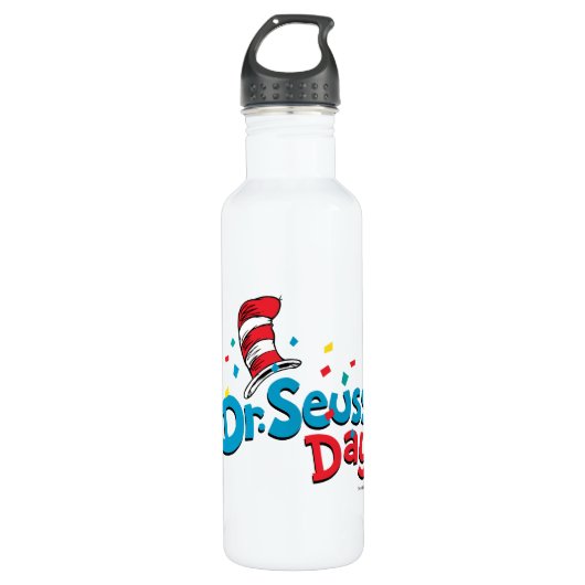 Dr. Seuss Day | Confetti Edelstahlflasche (Vorderseite)