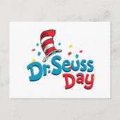 Dr. Seuss Day | Confetti Postkarte (Vorderseite)