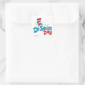 Dr. Seuss Day | Confetti Quadratischer Aufkleber (Tasche)