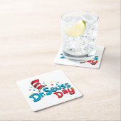 Dr. Seuss Day | Confetti Rechteckiger Pappuntersetzer (Vor Ort)