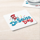Dr. Seuss Day | Confetti Rechteckiger Pappuntersetzer (angewinkelt)