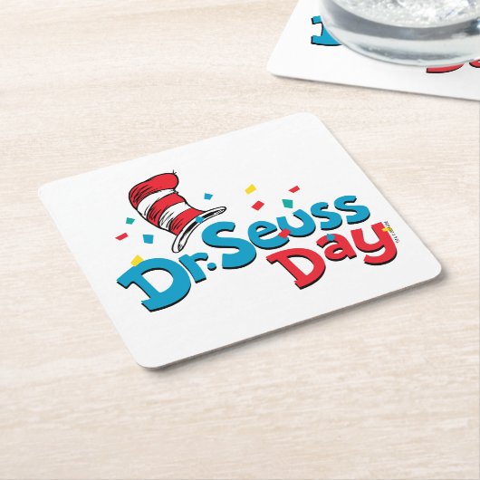 Dr. Seuss Day | Confetti Rechteckiger Pappuntersetzer (angewinkelt)