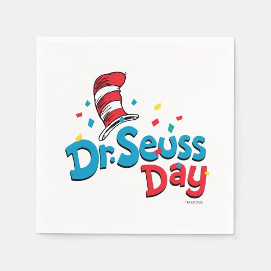 Dr. Seuss Day | Confetti Serviette (Vorderseite)