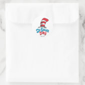 Dr. Seuss Day Runder Aufkleber (Tasche)